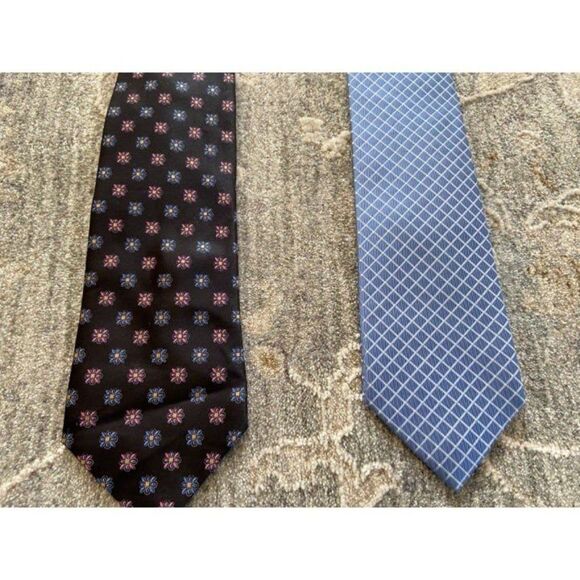 Set of 2 Designer Neckties (Tommy Hilfiger/Jos. A. Banks) 100 % Silk - Picture 2 of 6